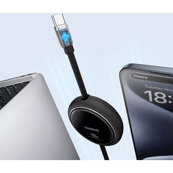 HUB USB Baseus Kabel USB-C do USB-C Baseus Free2Draw, PD, 100W, 1m (czarny) 13168149 6932172647537