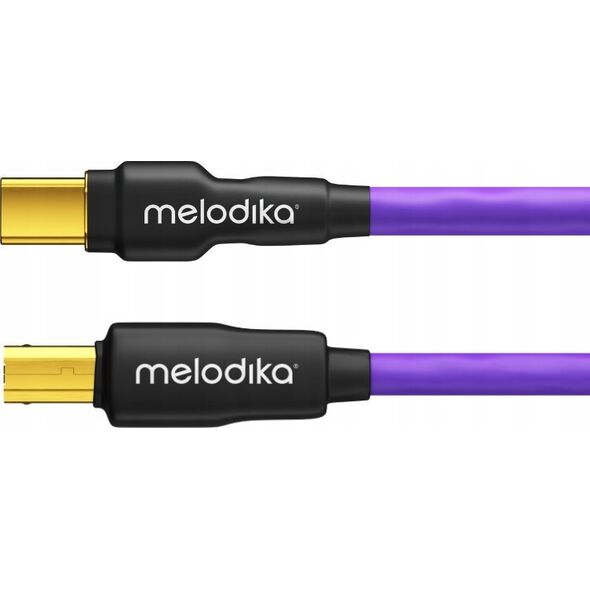 Kabel USB Melodika USB-C - USB-B 2.5 m Fioletowy (MELO-MDUCB25) 13295429 5907609009913