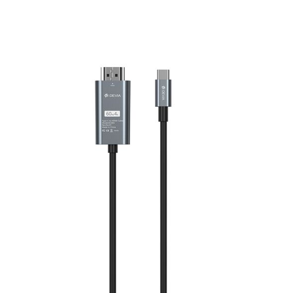 Devia cable Storm EC084 USB-C - HDMI 4K 60 Hz 2,0 m black 6938595399145