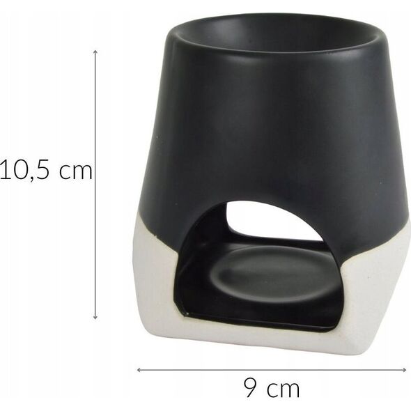 Homea Ceramiczny kominek na tealight i wosk zapachowy, 10,5 cm