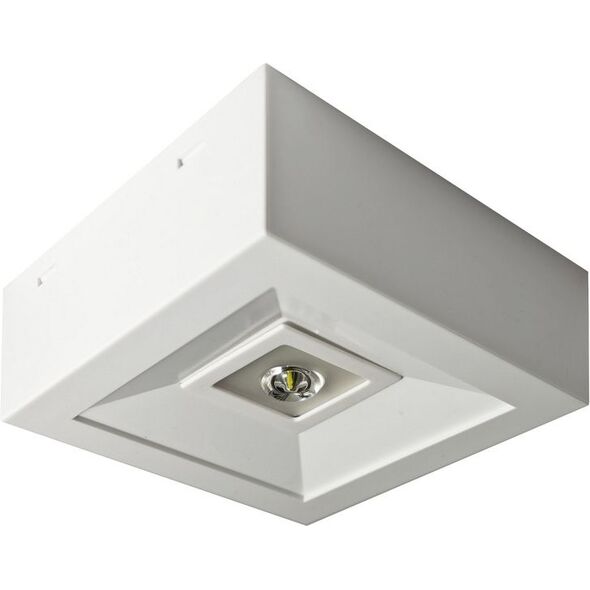 AWEX Oprawa awaryjna LOVATO N ECO LED 1W 125lm (opt. otwarta) 1h jednozadaniowa biała LVNO/1W/ESE/AT/WH - LVNO/1W/ESE/AT/WH