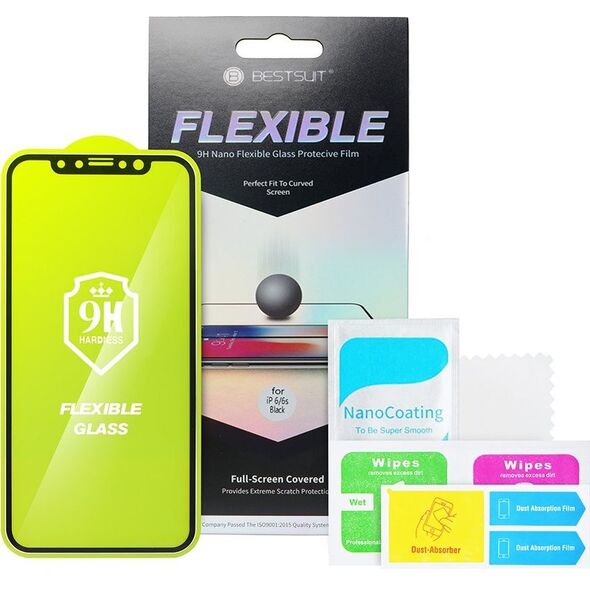 Partner Tele.com Szkło hartowane Flexible Nano Glass 5D Full Glue - do iPhone 6/6s 5,5 biały