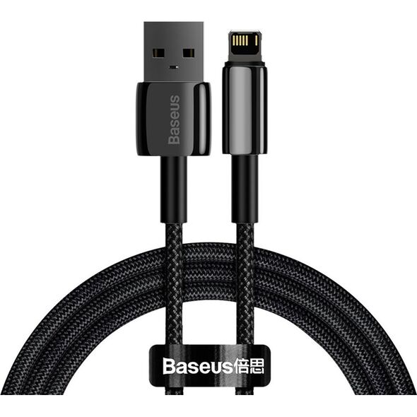 Kabel USB Baseus USB-A - Lightning 1 m Czarny (CALWJ-01) 8434319 6953156204959