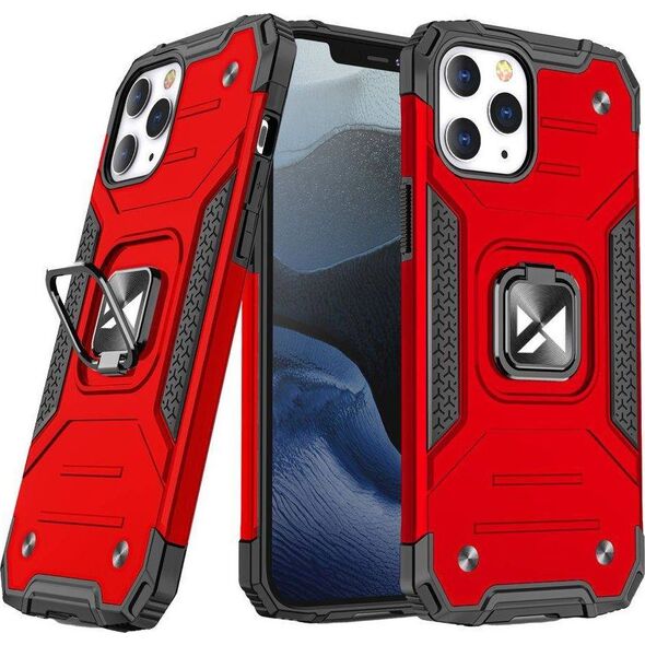 Wozinsky Wozinsky Ring Armor pancerne hybrydowe etui pokrowiec + magnetyczny uchwyt iPhone 13 mini czerwony