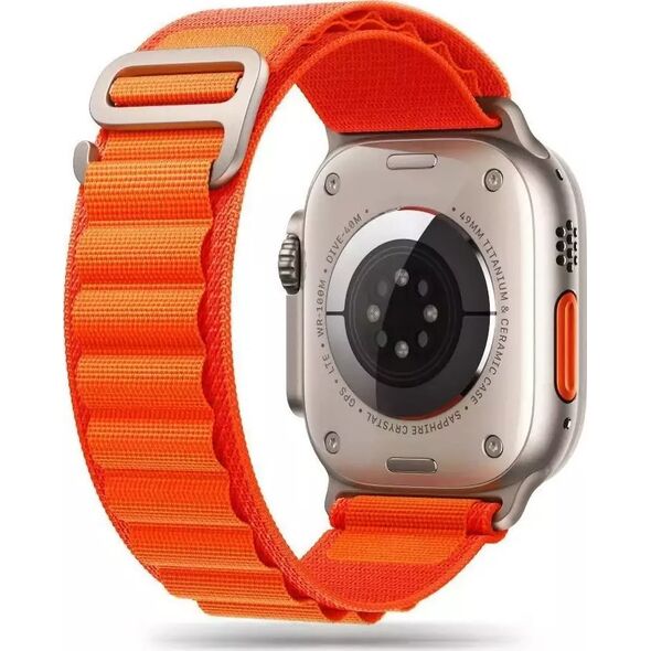 4kom.pl Pasek do smartwatcha Nylon Pro Band do Apple Watch 4 / 5 / 6 / 7 / 8 / SE (38 / 40 / 41 MM) ORANGE