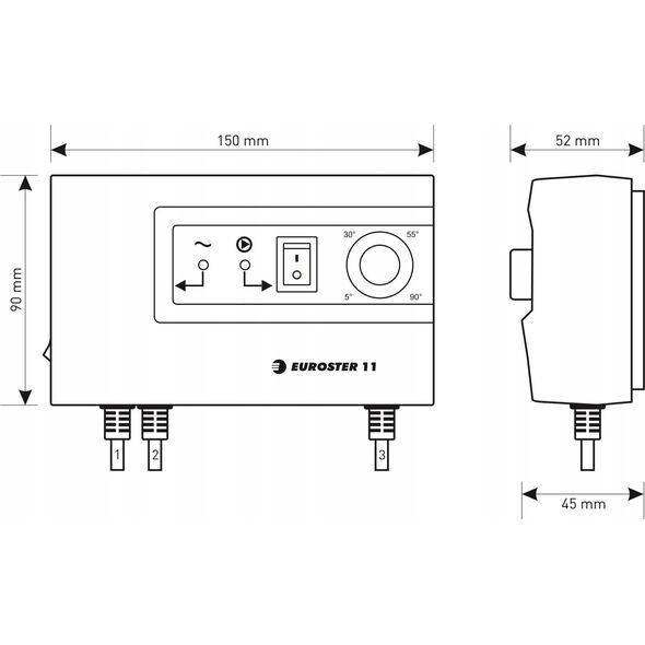 Euroster Sterownik pompy Euroster E11C czarny