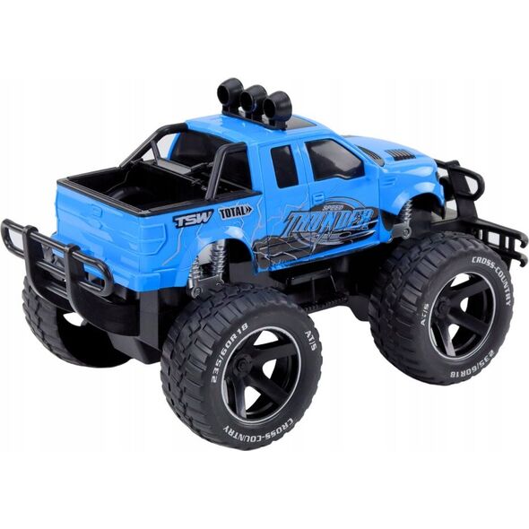 LeanToys Auto terenowe RC 1:14 27MHz Niebieskie Na Pilota Gumowe Koła