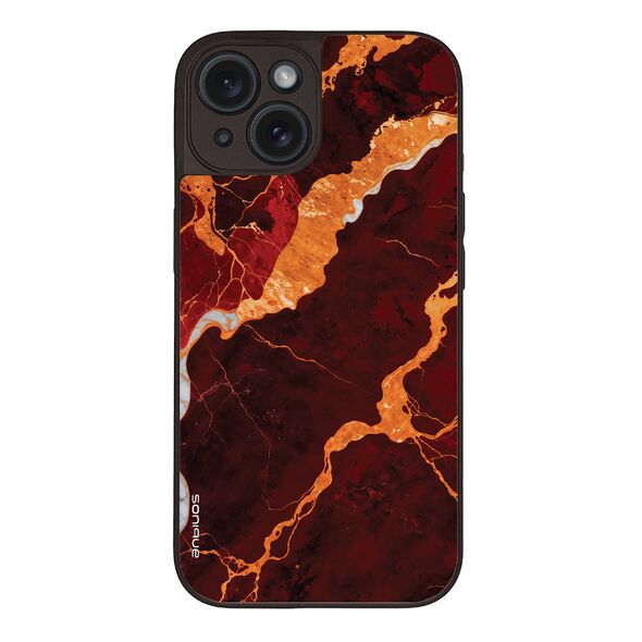 Θήκη Sonique Marble για Apple iPhone 15 Κόκκινο 5210312070478