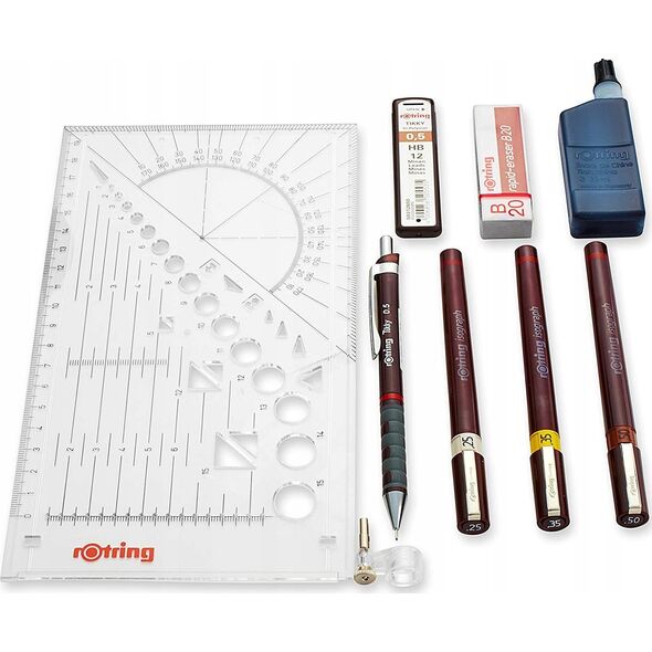 Rotring ROTRING isograph College Set - 3er Satz   0,25 / 0,35 / 0,5