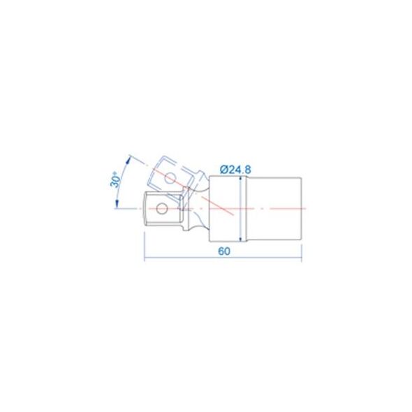 King Tony Przegub kulisty 1/2" 60mm (4794)