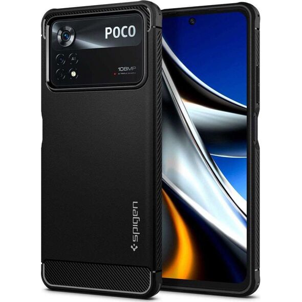 Spigen Spigen Rugged Armor Xiaomi Poco X4 Pro 5G Matte Black