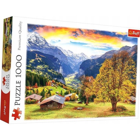 Trefl PUZZLE 1000EL TREFL MALOWNICZA WIOSKA ALPY PUD6