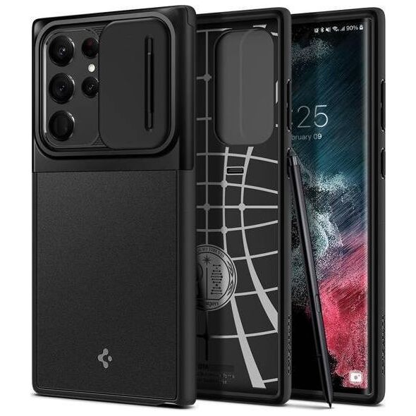 Spigen Spigen Optik Armor Samsung S908 S22 Ultra czarny/black ACS04281