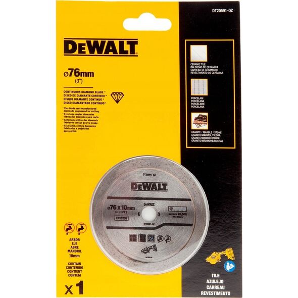 Dewalt tarcza diamentowa 76x9.5