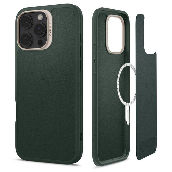 Case IPHONE 16 PRO MAX Spigen Cyrill Kajuk Mag MagSafe Forest Green 8809971232791