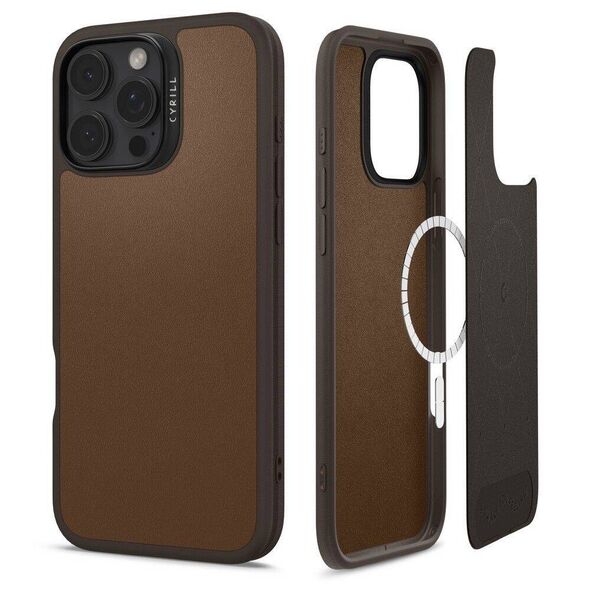 Case IPHONE 16 PRO Spigen Cyrill Kajuk Mag MagSafe Saddle Brown 8809971232876