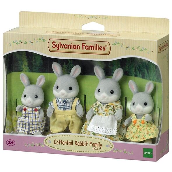 Figurka Epoch Sylvanian Families Rodzina szarych króliczków - 4030