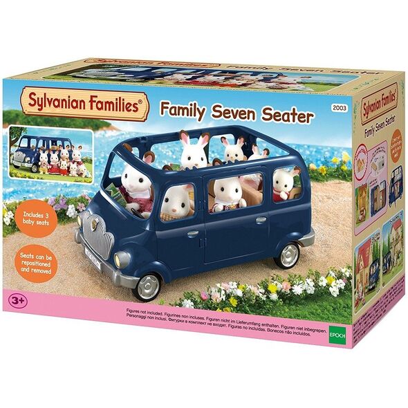 Figurka Epoch Sylvanian Families Rodzinny siedmioosobowy minivan (2003)