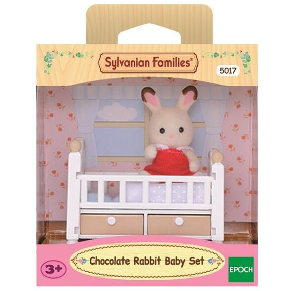 Figurka Epoch Sylvanian Families Zestaw z dzieckiem królików z czekoladowymi uszkami (5017)