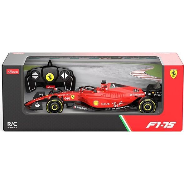 Rastar Ferrari F1 75 RASTAR model 1:18 Zdalnie sterowany bolid + Pilot 2,4 GHz + Naklejki