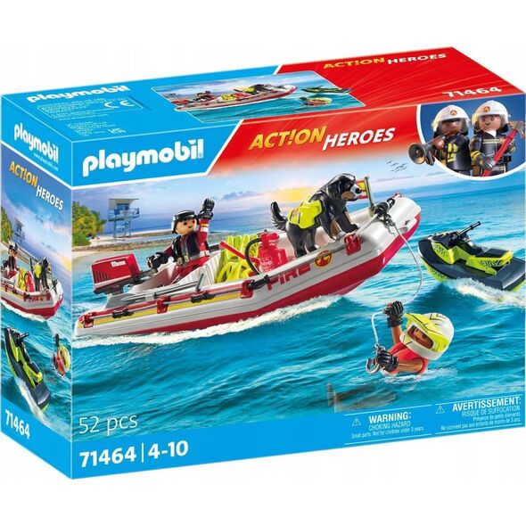 Playmobil Playmobil Action Heroes 71464 Łódz straży pożarnej ze skuterem wodnym