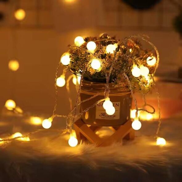 LED Garland 10m (100 LEDs) Balls Warm White 220 5901313585923