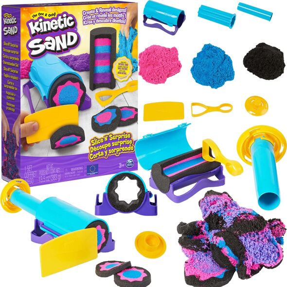 Spin Master Kinetic Sand Piasek kinetyczny Zaskakujace efekty. Zestaw z akcesoriami 6063482 Spin Master