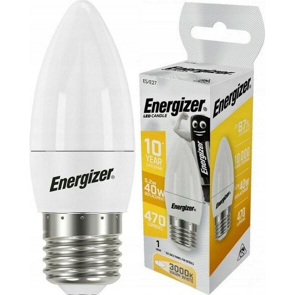 Energizer ENERGIZER ŻARÓWKA CANDLE 5,2W / 40W E27 470LM BARWA NEUTRALNA