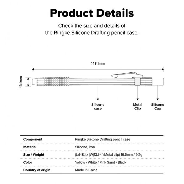 Ringke Waterproof Case for Apple Pencil, USB-C - Ringke - White 8800274965973 έως 12 άτοκες Δόσεις