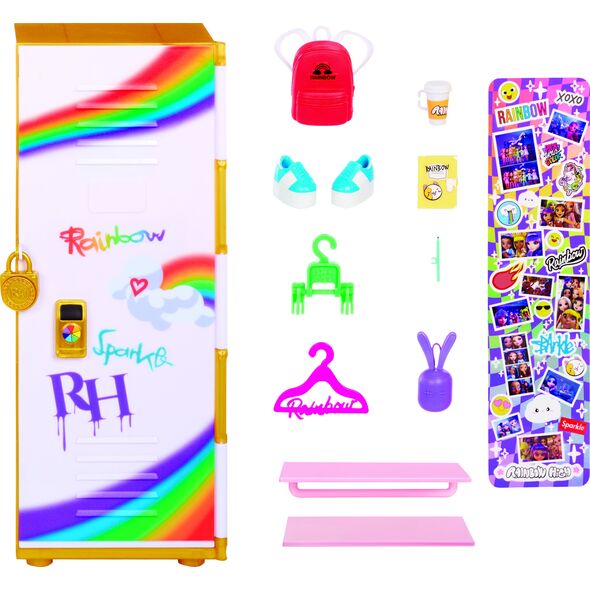 MGA !!! Rainbow High Locker and doll playset 121015 /1