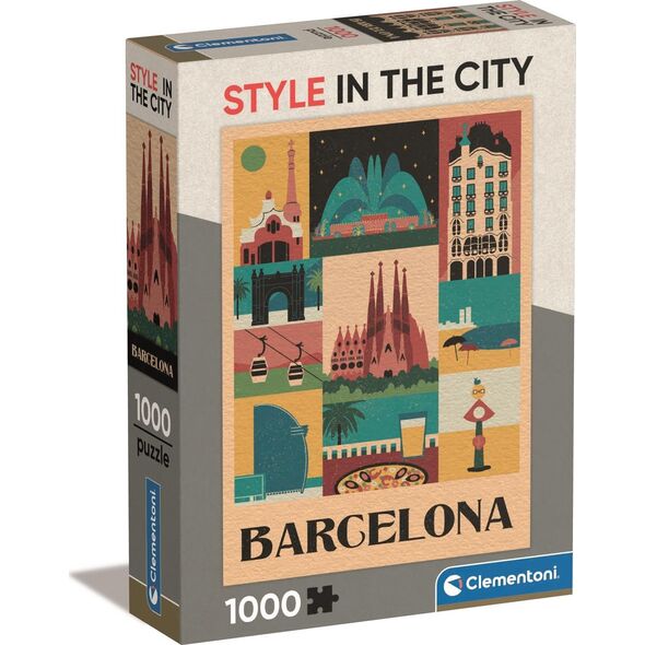 Clementoni Puzzle 1000 elementów Compact Barcelona