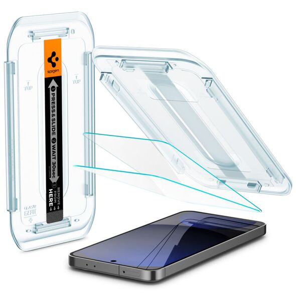 Spigen Cover for Samsung Galaxy S24 FE (set 2) - Spigen Glas.tR EZ FIT - Clear 8809971235549 έως 12 άτοκες Δόσεις