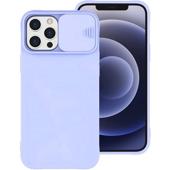 Case SAMSUNG GALAXY A12 Nexeri Silicone Lens Privacy Slider Camera Cover light blue 5904161109334