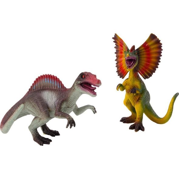 Figurki Dinozaurów Spinozaur Dilofozaur Zestaw 2el LEAN TOYS