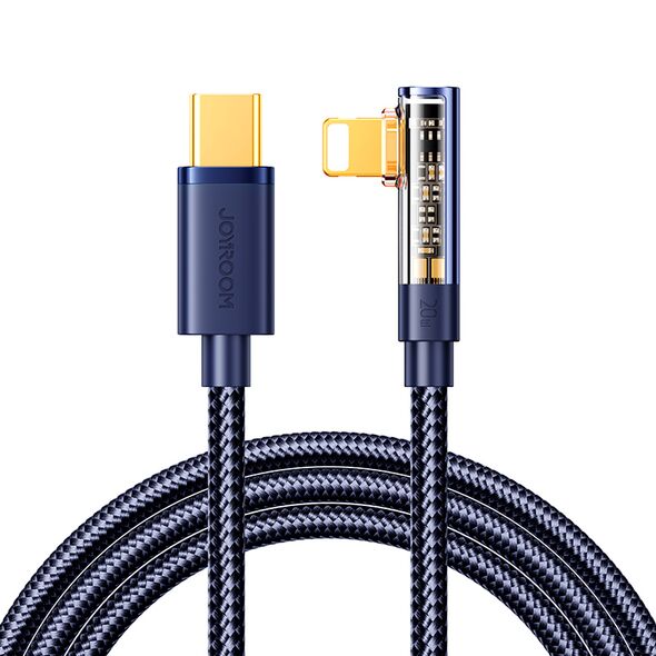 Joyroom Gaming Cable S-CL020A6 Lightning (angled) / USB-C (straight) 20W 1.2 m - blue 6956116730185