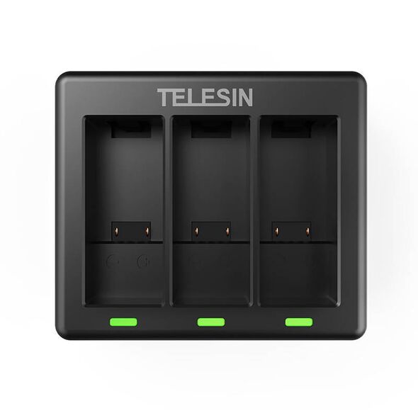 Telesin 3-slot charger for GoPro Hero 9 / Hero 10 + 2 batteries (GP-BTR-903-B) 6972860179803