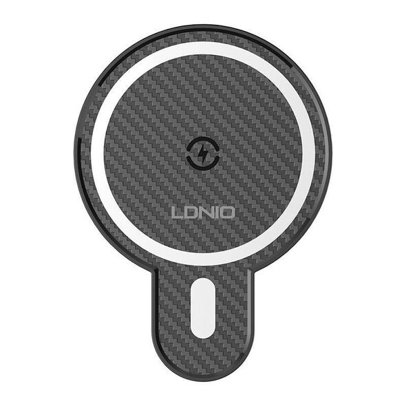 LDNIO Car Mount ,MA20 with inductive charger 15W and metal ring (Black) 5905316145795