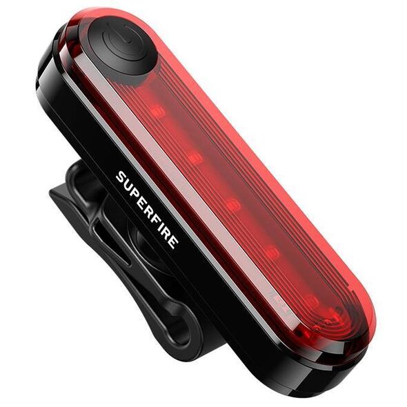 Rear bike light Superfire BTL01, USB, 230mAh 6956362995109