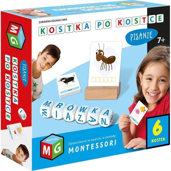 Alexander MULTIGRA Montessori Kostka po kostce - pisanie 6 kostek