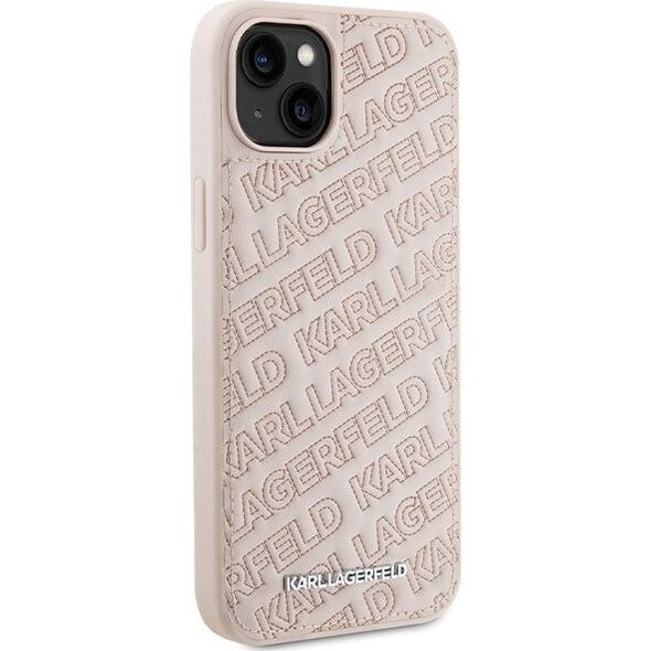 Karl Lagerfeld Karl Lagerfeld KLHCP15MPQKPMP iPhone 15 Plus 6.7" różowy/pink hardcase Quilted K Pattern