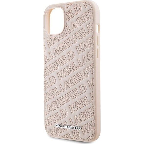 Karl Lagerfeld Karl Lagerfeld KLHCP15MPQKPMP iPhone 15 Plus 6.7" różowy/pink hardcase Quilted K Pattern