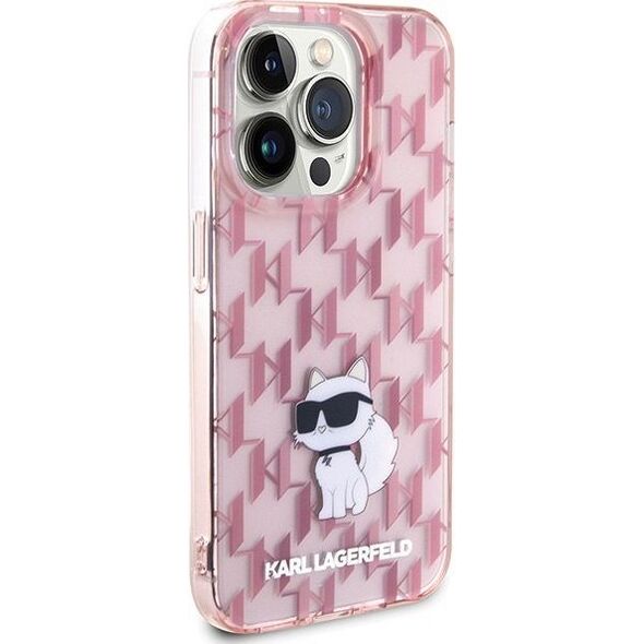 Karl Lagerfeld Karl Lagerfeld KLHCP15XHNCMKLP iPhone 15 Pro Max 6.7" różowy/pink hardcase Monogram Choupette