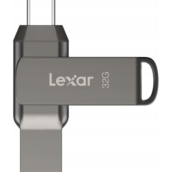 Pendrive Lexar Lexar | 2-in-1 Flash Drive | JumpDrive Dual Drive D400 | 32 GB | USB 3.1 | Grey