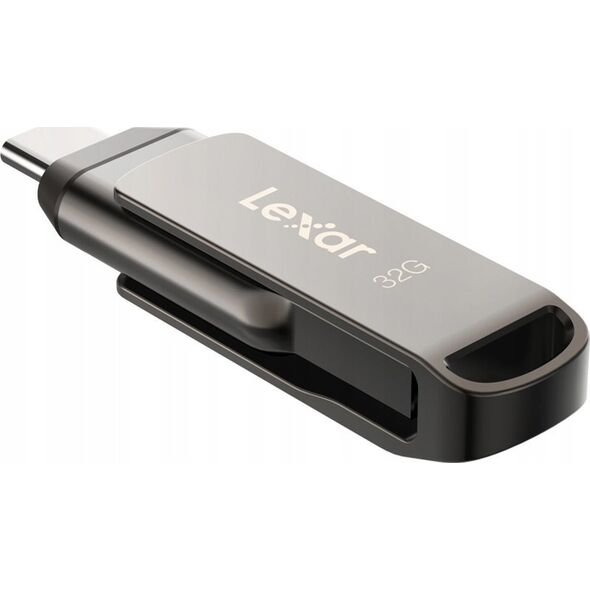 Pendrive Lexar Lexar | 2-in-1 Flash Drive | JumpDrive Dual Drive D400 | 32 GB | USB 3.1 | Grey