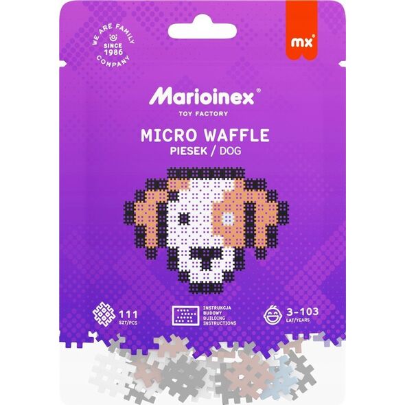 Marioinex *****Klocki micro waffle 111szt Pies 05869