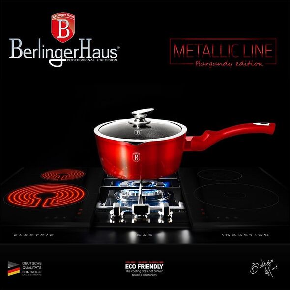 Berlinger Haus RONDEL 1.3L 16CM BERLINGER HAUS METALLIC BURGUNDY LINE [BH-1525]