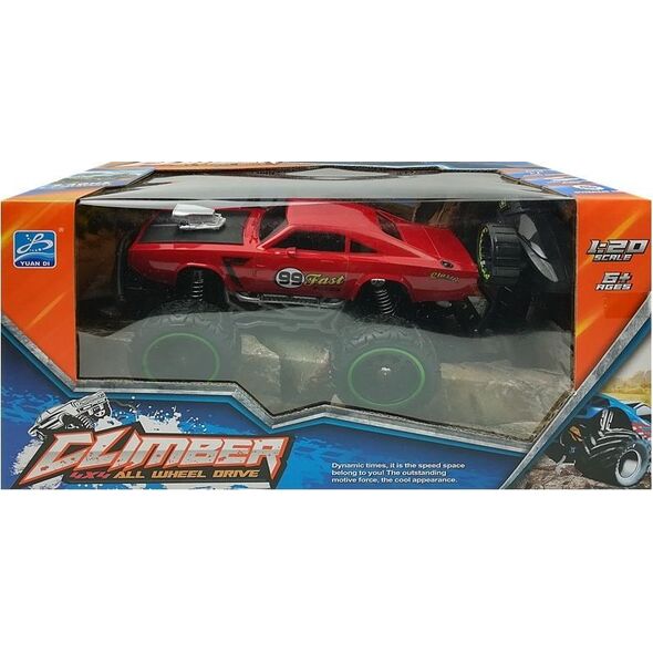 Lean Sport Auto Zdalnie Sterowane R/C Wysokie Koła Czerwone