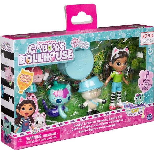 Figurka Polly Pocket Zestaw figurek Koci Domek Gabi Kemping z przyjaciółmi