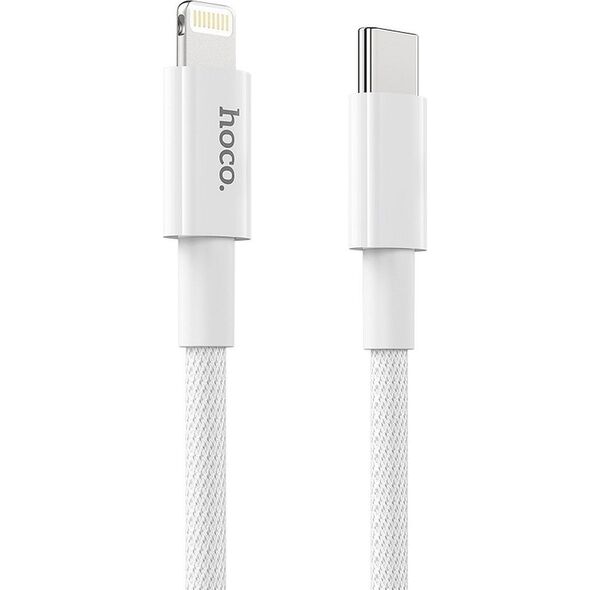 Kabel USB Hoco USB-C - Lightning 1 m Biały (6931474740892)