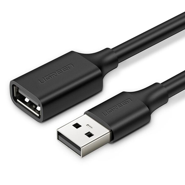 Ugreen extension cable USB (male) - USB (female) 2.0 480Mbps 1.5m black (US103) 6957303813155